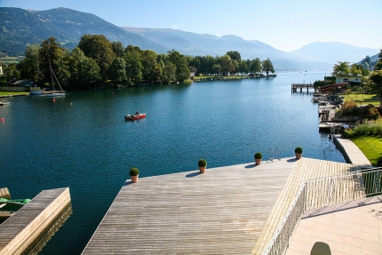 Seevilla Cattina – Aussicht vom Appartement Wasserlilie – Appartements am Millstätter See – Urlaub in Kärnten am See